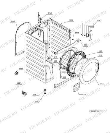 Схема №2 L6047FL с изображением Микромодуль для стиральной машины Aeg 973914530573018