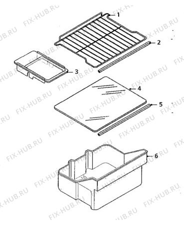 Взрыв-схема холодильника Electrolux RP1001 - Схема узла Cooling system 017