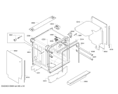 Схема №1 S51M65X7EU с изображением Передняя панель для посудомойки Bosch 00708395