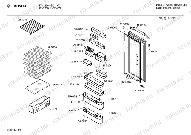 Схема №2 KIV32900FF с изображением Инструкция по эксплуатации для холодильной камеры Bosch 00526153