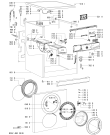 Схема №1 WA 9786 с изображением Бак (полубак) для стиралки Whirlpool 481241818587