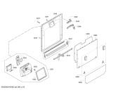 Схема №1 S41M63N0GB с изображением Передняя панель для посудомоечной машины Bosch 00706100