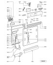 Схема №1 GI 458/1 WS с изображением Панель для посудомоечной машины Whirlpool 481245373409
