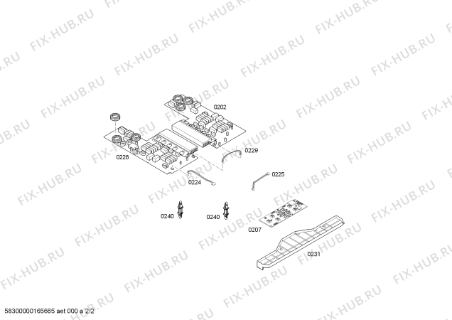 Схема №1 3EB820LP с изображением Стеклокерамика для электропечи Bosch 00685270