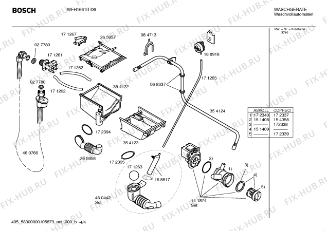 Схема №2 WFH1661IT Maxx Easy WFH 1661 с изображением Ручка для стиралки Bosch 00493366