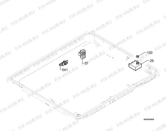 Взрыв-схема плиты (духовки) Moffat MGH621TW - Схема узла Electrical equipment 268