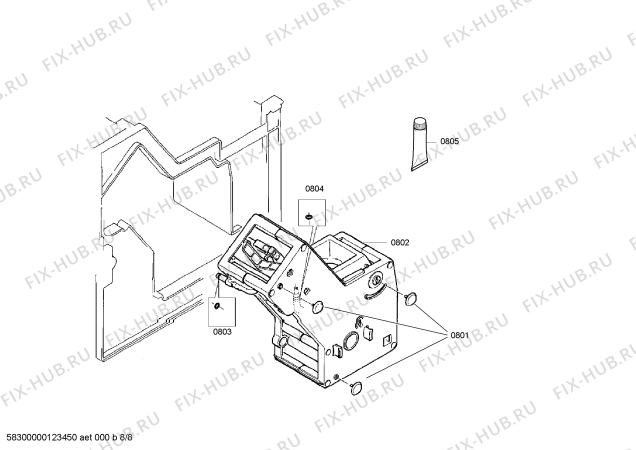 Схема №1 TCA6401 Benvenuto B40 с изображением Емкость для электрокофеварки Bosch 00496168