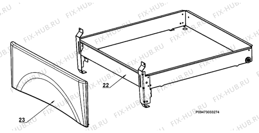 Взрыв-схема плиты (духовки) Electrolux CKG5010W - Схема узла Section 2