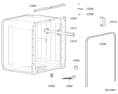 Схема №3 GSX 4966/1 G с изображением Панель для посудомойки Whirlpool 481244011077