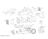 Схема №1 AC3010 ACTIVA с изображением Корпус для электропылесоса Bosch 11011584