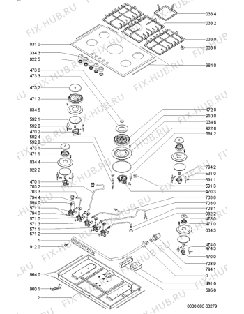 Схема №1 KHGL9010B1 (F091737) с изображением Наставление для электропечи Indesit C00351200
