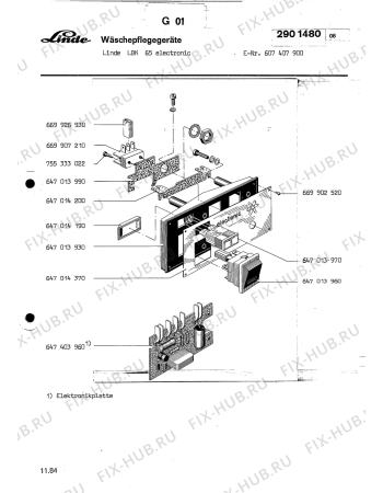 Взрыв-схема посудомоечной машины Aeg STANDBUEGLER LKB 65 - Схема узла Section7