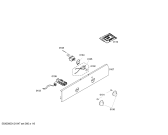 Схема №2 HBN101250A с изображением Панель управления для электропечи Bosch 00663627