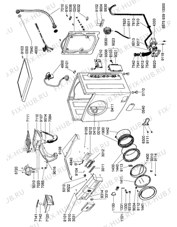 Схема №2 AWZ 514 UA с изображением Декоративная панель для стиралки Whirlpool 481246469385