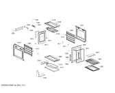Схема №2 HSD786055N с изображением Задняя часть корпуса для плиты (духовки) Bosch 00710683