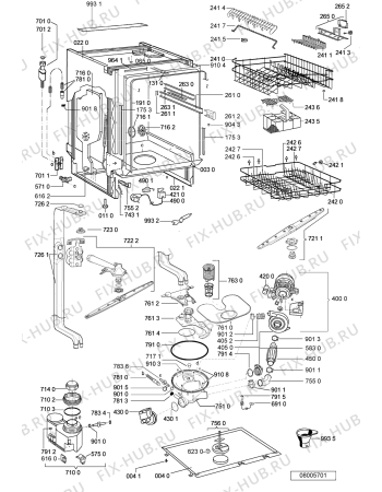 Схема №1 GSUK 4584/1 IN с изображением Обшивка для посудомойки Whirlpool 481245373466