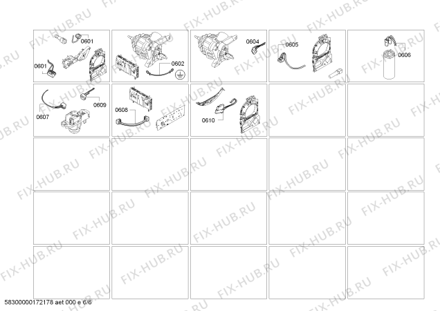 Взрыв-схема сушильной машины Bosch WTB86222NL Avantixx 8 - Схема узла 06