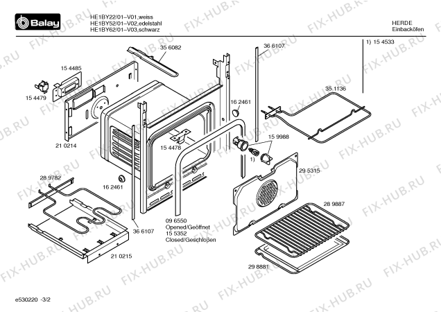 Схема №1 HE3BY62 с изображением Ручка конфорки для духового шкафа Bosch 00418796
