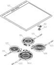 Схема №1 EC7403W (164523, E44X3-E44) с изображением Керамическая поверхность для плиты (духовки) Gorenje 650295