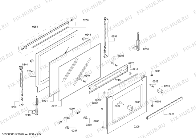 Взрыв-схема плиты (духовки) Bosch HBA63B223F H.BO.PY.L3D.IN.GYFAM.B2a.B.E3_C/// - Схема узла 02