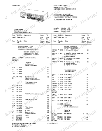 Схема №2 RS4024 с изображением Транзистор для аудиоаппаратуры Siemens 00713442