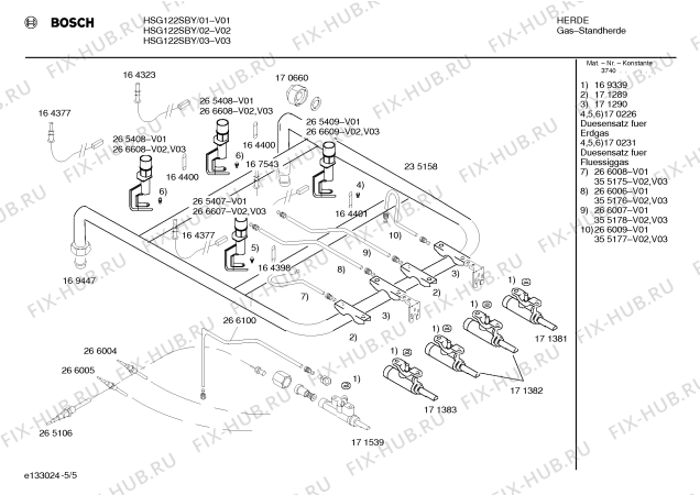 Схема №2 HSG122SBY с изображением Шарнир для электропечи Bosch 00169774