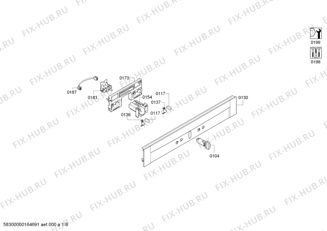 Схема №2 B4562N0 с изображением Противень для духового шкафа Bosch 00665761