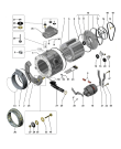 Схема №2 WMB1262MXUK (F025404) с изображением Емкоть для порошка для стиральной машины Indesit C00077296