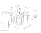 Схема №2 SMV53E00TC с изображением Передняя панель для посудомойки Bosch 00703904