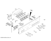 Схема №1 E1544N0 MEGA1544N с изображением Панель управления для электропечи Bosch 00665192