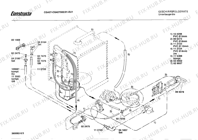 Схема №2 CG427000 CG427 с изображением Переключатель для посудомоечной машины Bosch 00053994