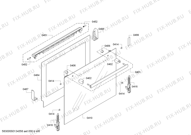 Взрыв-схема плиты (духовки) Bosch HEA33U351 - Схема узла 04