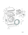Схема №1 RZ1047BEU (F095360) с изображением Заслонка для стиральной машины Indesit C00511815