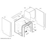 Схема №1 SGI53A35EU с изображением Вкладыш в панель для посудомойки Bosch 00434137
