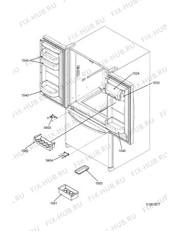 Схема №4 KRFC 9010/IN с изображением Полка для холодильника Whirlpool 481241829932