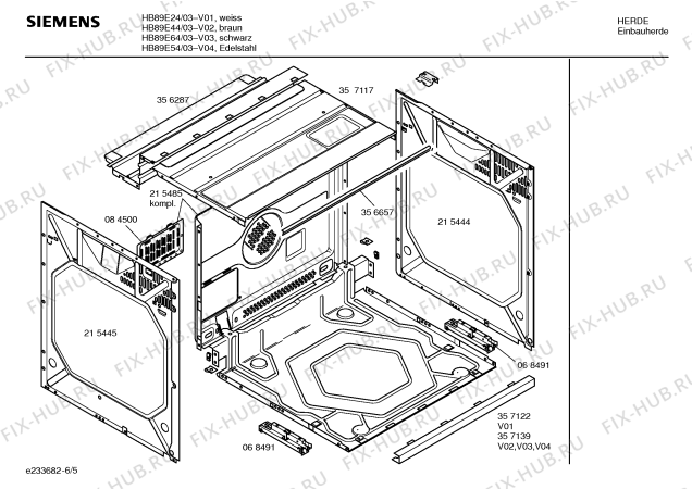 Схема №2 HB89E24 с изображением Инструкция по эксплуатации для духового шкафа Siemens 00528473