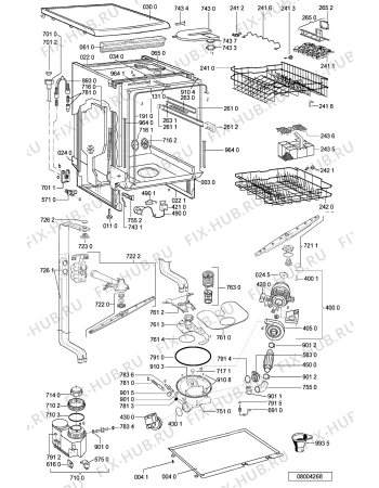 Схема №1 ADP 6400 WH с изображением Обшивка для посудомойки Whirlpool 481245373018