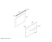 Схема №1 3HT516XP с изображением Передняя часть корпуса для духового шкафа Bosch 00662359