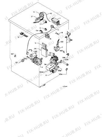 Взрыв-схема стиральной машины Electrolux EW1030W - Схема узла Electrical equipment