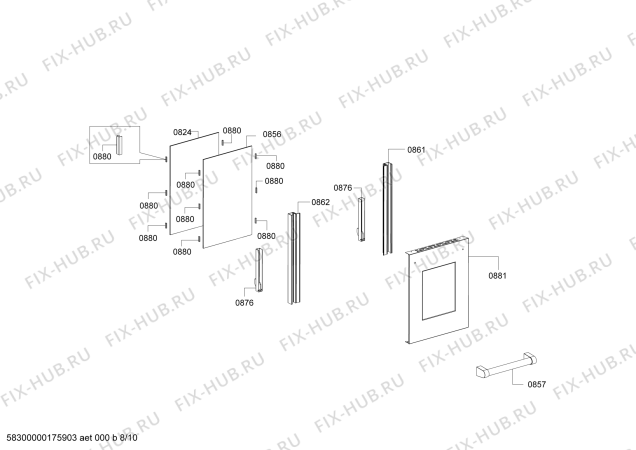 Схема №2 SOH27I2Y0N с изображением Отклоняющая система для духового шкафа Bosch 00607087
