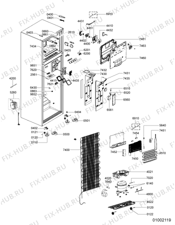 Схема №1 WTS 4445 A+NFW с изображением Отражатель для холодильника Whirlpool 480132102113