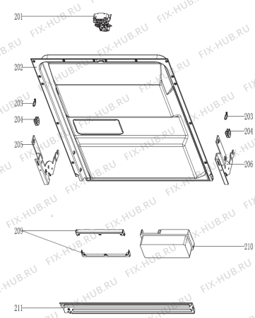 Взрыв-схема посудомоечной машины Gorenje GS63314XS (369310, GORENJE#9) - Схема узла 02