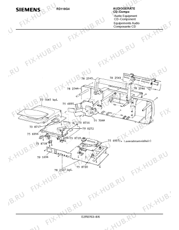 Схема №1 RD118G4 с изображением Люк для звукотехники Siemens 00757298