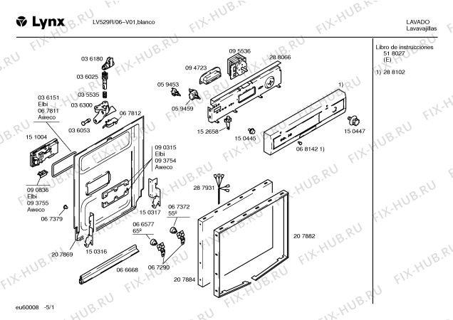 Схема №2 CG550S4 DOMO500 с изображением Ручка для посудомоечной машины Bosch 00093143