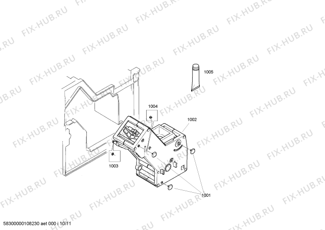 Схема №2 TK68E570 с изображением Панель для кофеварки (кофемашины) Siemens 00444426