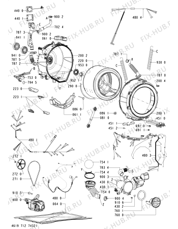 Схема №1 MHWE550WJ00 с изображением Другое для стиралки Whirlpool 480111102452