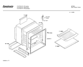 Схема №1 CH17091 с изображением Панель для плиты (духовки) Bosch 00286935