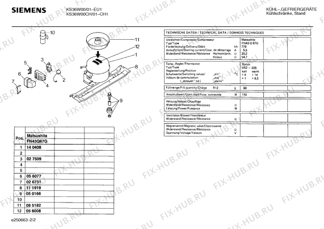 Взрыв-схема холодильника Siemens KS36W00 - Схема узла 02