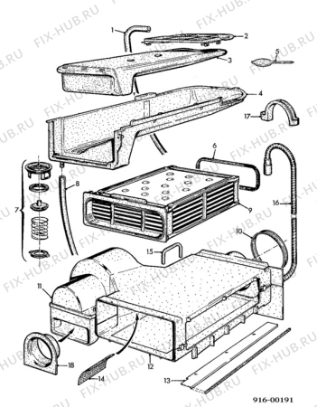 Взрыв-схема стиральной машины Zanker THKE5000 - Схема узла Dryer equipment