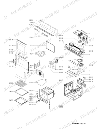 Схема №1 AKZ 105/IX с изображением Панель для духового шкафа Whirlpool 480121104502